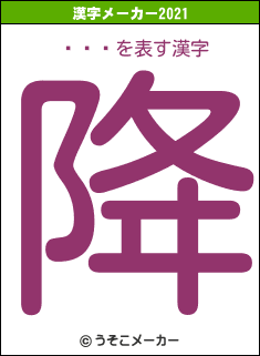 ĤͤȤの2021年の漢字メーカー結果