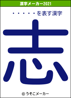 ĥͥåȿʹの2021年の漢字メーカー結果