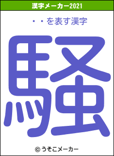 īͺの2021年の漢字メーカー結果