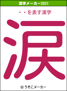 Į͵の2021年の漢字メーカー結果