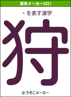 İの2021年の漢字メーカー結果
