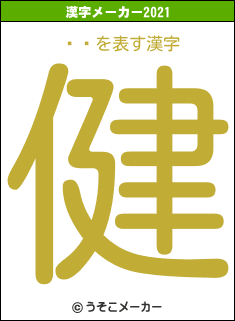 ıͻの2021年の漢字メーカー結果