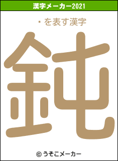 Ĳの2021年の漢字メーカー結果