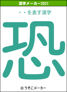Ĵ͸の2021年の漢字メーカー結果