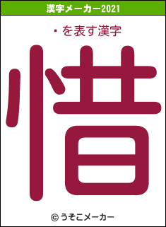Ķの2021年の漢字メーカー結果