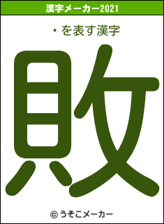 ķの2021年の漢字メーカー結果