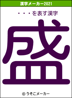 Ĺëの2021年の漢字メーカー結果