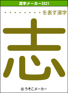 Ĺë�����の2021年の漢字メーカー結果