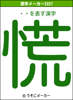 Ĺ軰の2021年の漢字メーカー結果