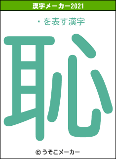 ļの2021年の漢字メーカー結果