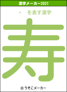 ľ³の2021年の漢字メーカー結果
