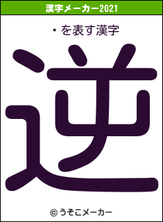 Ŀの2021年の漢字メーカー結果