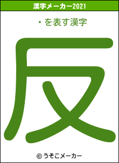 Ŵの2021年の漢字メーカー結果