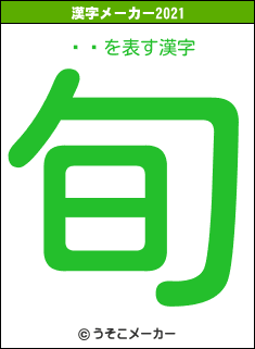 ŷ̿の2021年の漢字メーカー結果