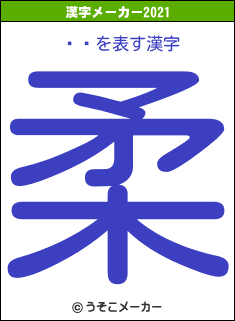 ŹĹの2021年の漢字メーカー結果