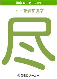 ſȬの2021年の漢字メーカー結果