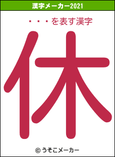 ƣ¼ľの2021年の漢字メーカー結果