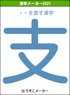 ƣ̤の2021年の漢字メーカー結果