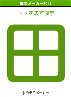ƣͷの2021年の漢字メーカー結果