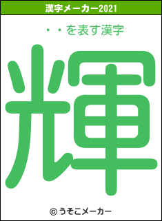 ƣϺの2021年の漢字メーカー結果