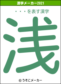 ƣҤȤの2021年の漢字メーカー結果