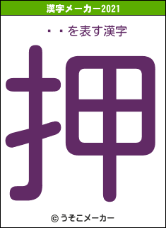 ƣۻの2021年の漢字メーカー結果