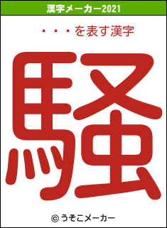 ƣޡåの2021年の漢字メーカー結果