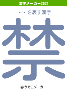 ƣ߷の2021年の漢字メーカー結果