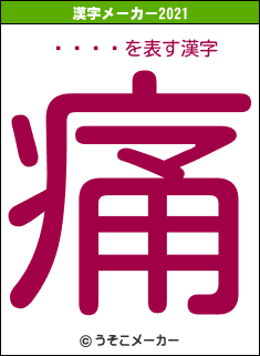 ƣ�ܰ�の2021年の漢字メーカー結果