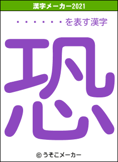 ƣ�ܼ���の2021年の漢字メーカー結果