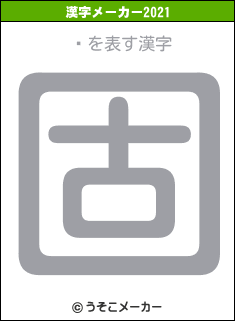 Ʋの2021年の漢字メーカー結果