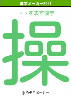 ƹͧの2021年の漢字メーカー結果