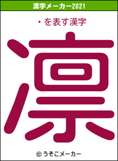 Ƿの2021年の漢字メーカー結果