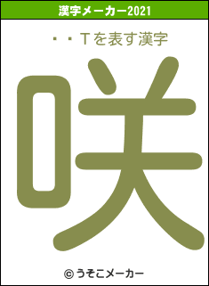ȪͳΤの2021年の漢字メーカー結果