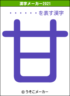 Ȭ�ھ���の2021年の漢字メーカー結果