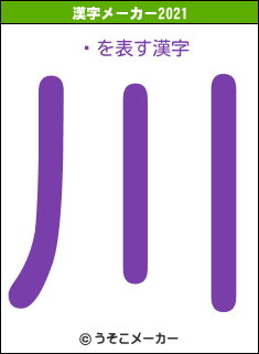 Ȼの2021年の漢字メーカー結果