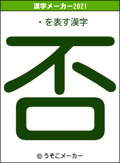 Ⱦの2021年の漢字メーカー結果