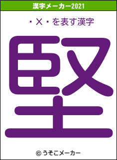 ɡХ䥷の2021年の漢字メーカー結果