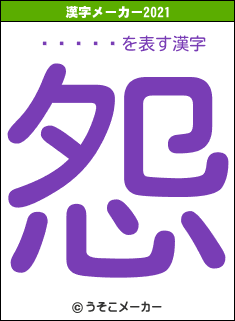 ɢ����の2021年の漢字メーカー結果