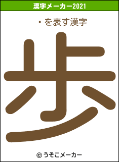 ɧの2021年の漢字メーカー結果