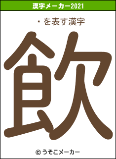 ʡの2021年の漢字メーカー結果