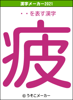 ʤޤの2021年の漢字メーカー結果