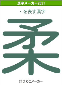 ʸの2021年の漢字メーカー結果