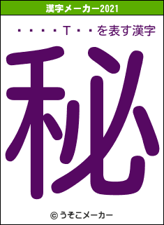 ˧��ͥΤ��の2021年の漢字メーカー結果