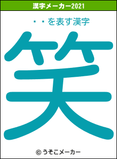 ̤ͣの2021年の漢字メーカー結果