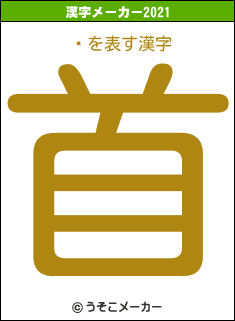 ̨の2021年の漢字メーカー結果