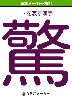 ̲の2021年の漢字メーカー結果