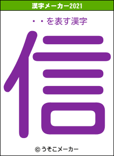 ̾ȹの2021年の漢字メーカー結果