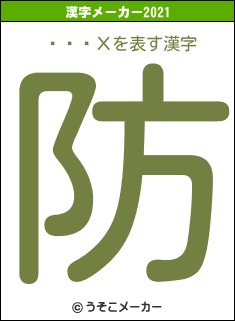 ̾ɥɥХの2021年の漢字メーカー結果