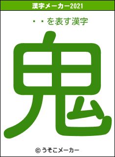 ͤޤの2021年の漢字メーカー結果